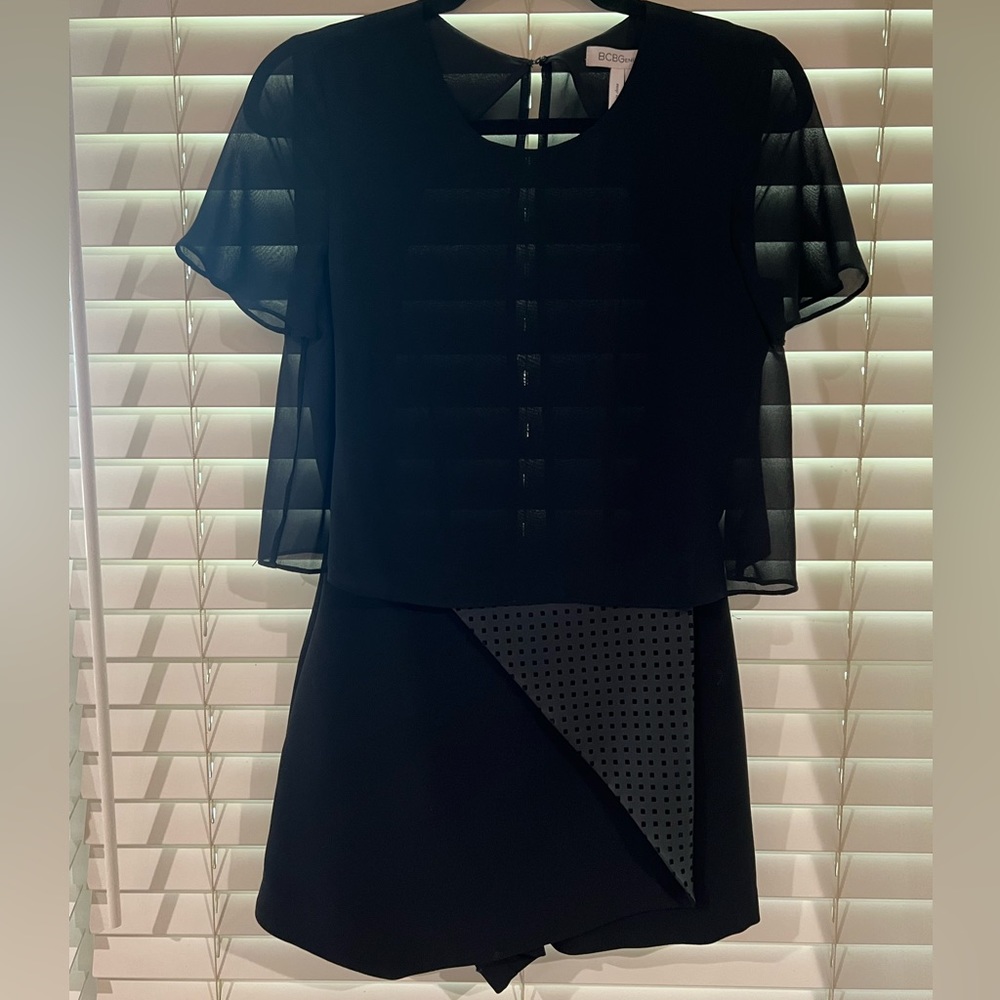 BCBGeneration black skirt romper (Size 2)